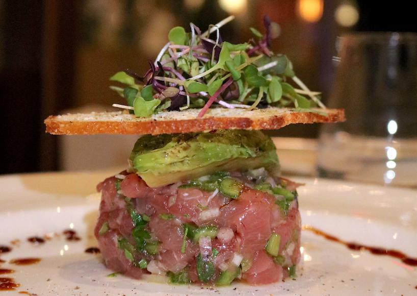 Tuna Tartare · Yellowfin tuna, shallot, jalapeno, avocado, sea salt.