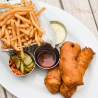Fish & Chips · daily catch, tartar sauce, pickled veggies