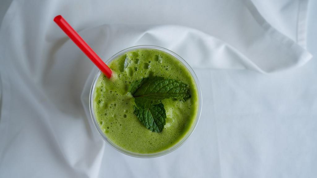 The Green Thing Juice · Beautiful skin. Aloe Vera, parsley, celery, cucumber, mint, apple and spirulina.