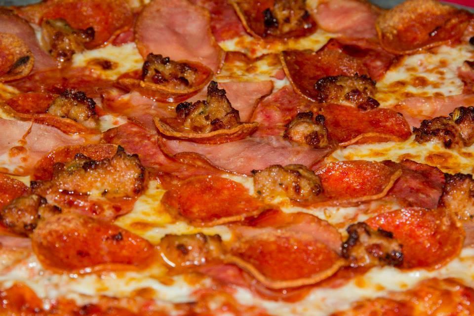 4. Meat Eater Pizza Special Combo · Homemade tomato sauce, shredded whole milk mozzarella cheese, pepperoni, salami, Italian sausage and slice ham.