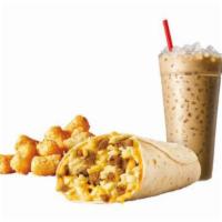 #14 Breakfast Burrito Combo · Served with a choice of side and a beverage. Kick start your morning with the same SONIC goo...