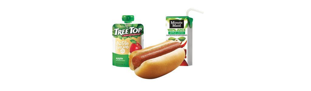 Wacky Pack® 100% Beef Hot Dog · Take a bite out of Americana with SONIC's Premium Beef Hot Dog. It's made with 100% pure beef that's grilled to perfection and served in a soft, warm bakery bun. Includes Kid Sized Drink & Side Item, plus a Fun Toy.