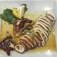 Ika Maruyaki · BBQ squid marinated in special sauce.