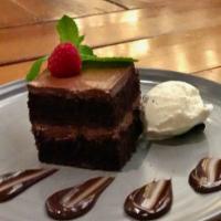 CHOCOLATE CAKE · valrhona chocolate cake