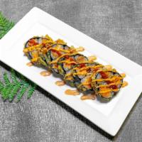 TNT Roll · Spicy tuna, spicy shrimp and spicy crab.