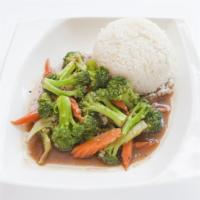 96. Pad Ka-Na  · Sauteed with Chinese broccoli in black soy sauce.