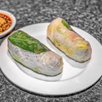 2 Piece Steamed Vegetable Spring Roll · 
