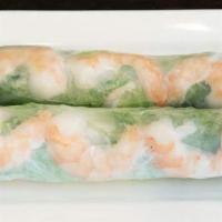 A2. Shrimps Spring Rolls ( 2 Pieces ) - Gỏi Cuốn Tôm · Shrimp, lettuce and rice-vermicelli noodle rolled in rice paper served with peanut sauce.