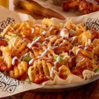 Loaded Waffle Fries  · DWG’s famous waffle fries. Fried golden crisp, drizzled with sour cream, topped with shredde...