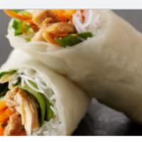 Vegetable Spring Roll · Rice paper and crispy dough filled with shredded vegetables. 