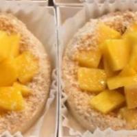 Mango Tart · homemade fruit cream with fresh mango, mango sauce
