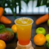 Orange Fruit Tea · Mango fruit tea flavor with your choice of popping boba. Made with high quality, aromatic Ja...