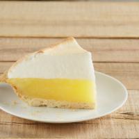 Lemon Meringue Pie Slice · Slightly tart yet sweet and topped with a light golden meringue. A delicious blend of fresh,...