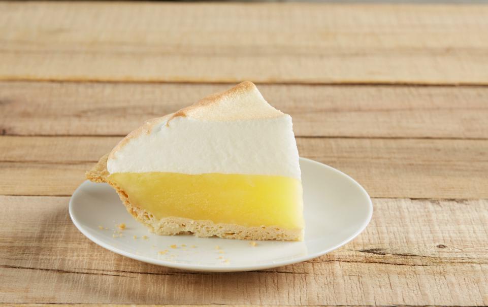 Lemon Meringue Pie Slice · Slightly tart yet sweet and topped with a light golden meringue. A delicious blend of fresh, quality ingredients and rich flavors with a smooth and creamy texture.