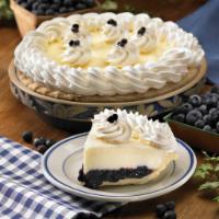 Double Cream Blueberry Pie · A sweet blend of rich vanilla cream and fresh sour cream atop juicy blueberries with a hint ...