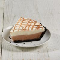 Kahlua Cream Cheese Slice · Kahlúa mocha blended into our velvety cream cheese pie in a chocolate cookie crust.
