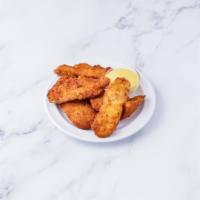 Classic Chicken Fingers · Served with honey mustard.