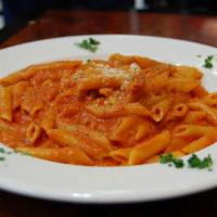 Vodka Sauce · Served with choice of pasta.