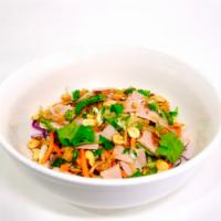 Salad with Vietnamese Ham · The salad comes with red cabbage, pickle carrot&radish, cilantro, lettuce, Vietnamese ham, p...