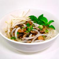 Mushroom Pho · Mushroom Pho comes with beansprout, scallion, onion, black pepper, lime, Thai basil, and Sri...