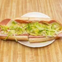 American Sub · Bologna, ham, American cheese, optional veggies, and dressings. Add cheese for an additional...