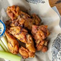 5 Famous Bone-in Traditional Wings · Pick your favorite sauce and add just the right amount of heat. 