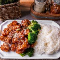 149. General Tso's Chicken · Chicken deep-fried with sweet and spicy sauce. Hot and spicy.