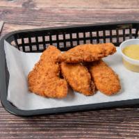 Chicken Tenders · Comes with agave mustard.