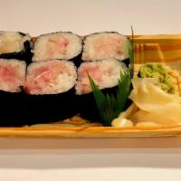 Yellow Tail Roll · With scallion.