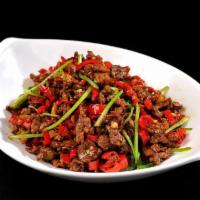 E9小炒黄牛肉Stir-Fried Beef with Pepper · 