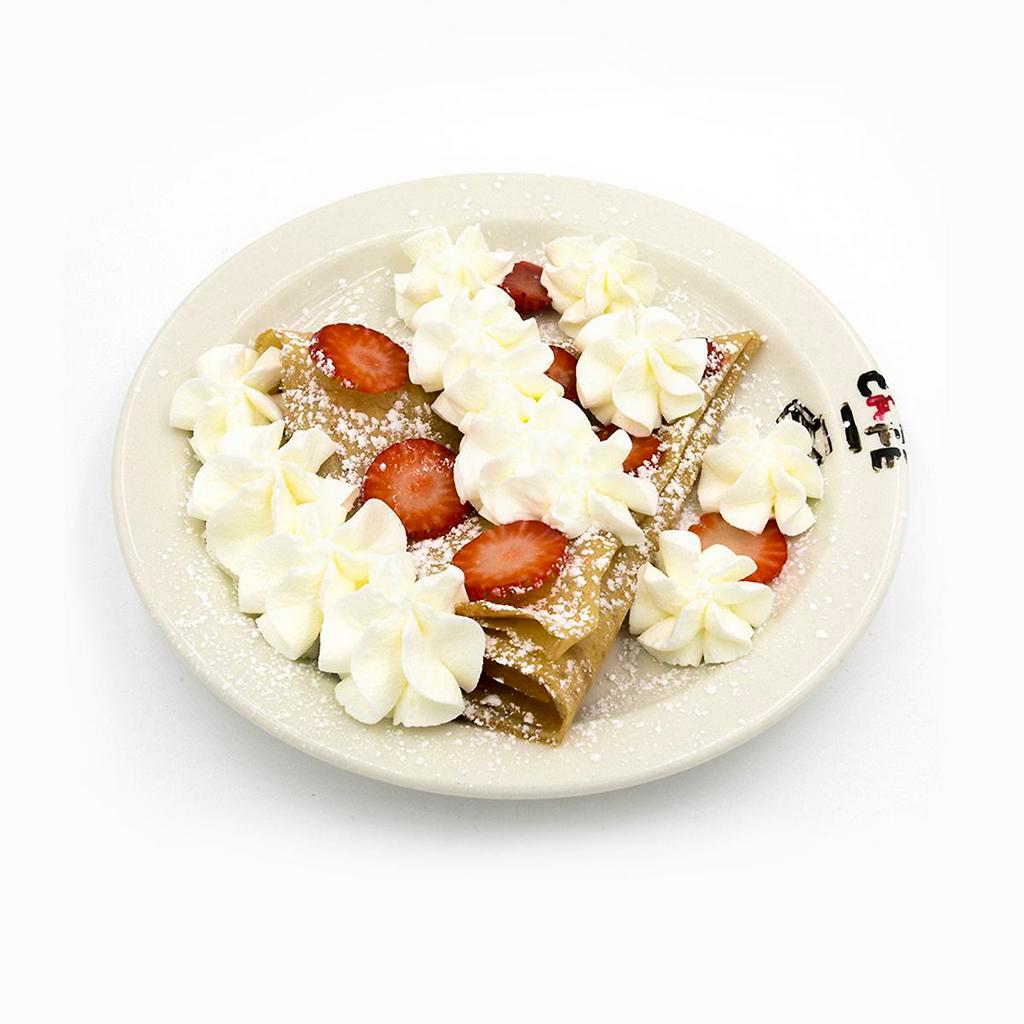 Cream Lover Crepe · Whipped cream with a choice of fruit. 