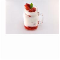 Strawberry Icy Royal  · Fresh strawberry, marinated strawberry and milk.