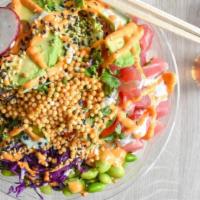 Poké Bowl - Regular · Create your own Poké Bowl! Choose your base proteins, mix-ins, flavor, toppings, and crunch.