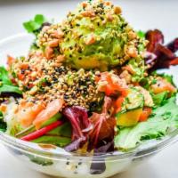 Poké Salad - Regular · Create your own Poké Bowl! Choose your base proteins, mix-ins, flavor, toppings, and crunch.
