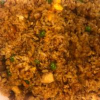 Homeade spicy chicken fried rice · 