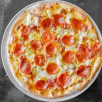 Rustica Pizza · Artichokes, pepperoni and Gorgonzola.