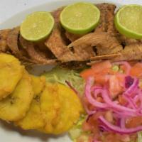 12. Snapper SpeciaL · Salad and Tostones
