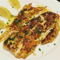 Filet of Red Snapper · Fried, Broiled, or Stuffed (Seafood or Spinach and Feta Stuffing)