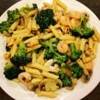 Mama’s Pasta · Choice of pasta, broccoli, mushrooms, garlic, olive oil, and grated Romano cheese.