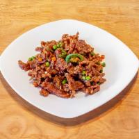13. Szechuan Style Crispy Beef · Spicy. Marinated and stir fried.