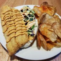 Fish Sandwich · Grilled, pan-fried or spicy pangasius fillet with lettuce, tomato, and tartar sauce served o...