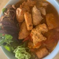 Bun Rieu Soup · Crab paste and tofu noodle soup.