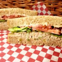 Dilled Tuna Sandwich · This dill-lightful sandwich is made with our classic dilled tuna salad, lettuce, and tomato ...
