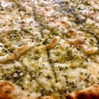 Garlic Bites · Pizza dough topped with garlic & herb butter then baked inside our wood-burning oven and...