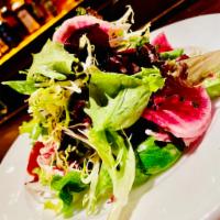 Garden Salad · mixed greens, tomato, radish, sherry vinaigrette