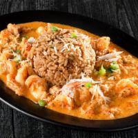 Oscar Seafood Etoufee · Our famous oscar sauce, shrimp, crab and crawfish. Served with dirty rice.