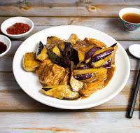 52. Eggplant, Tofu and Basil with Satay Sauce · Eggplant, tofu and basil with satay sauce.