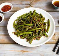 65. Braised String Beans with Spicy Chilli Sauce · Braised string beans with spicy chilli sauce.
