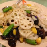 44. Lotus Root, Lily, Fungus Peas and Ginko Nuts · Gluten Free
