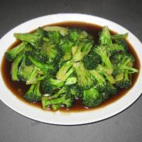 Broccoli with Oyster Sauce · Does not include rice.